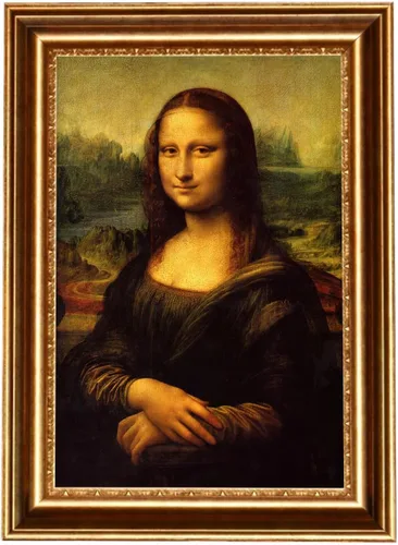 Vista 17 de ELITEART -La Belle Ferronnière por Leonardo DaVinci Reproducción de pintura al óleo Giclée de arte de pared impresiones en lienzo tamaño marcado: 29