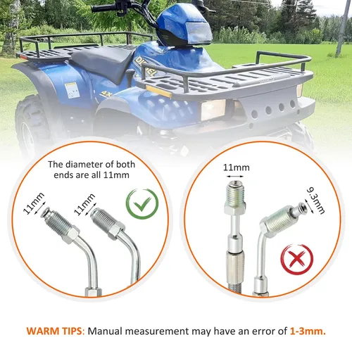 Vista 4 de JAVIK 1930752 1930753 Manguera de Freno Delantera Izquierda Derecha para Polaris Sportsman Xplorer Big Boss Magnum Trail Boss Trail Blazer Xpress