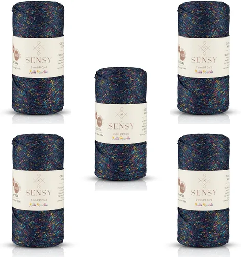 Vista 103 de Sensy Premium 2mm 229.5 metros de cuerda de poliéster 100% cordón de polipropileno Cordón de macramé 2mm Cordón para bolso de crochet Hilo