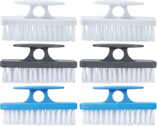 Vista 18 de Superio Cepillo de uñas para limpiar uñas, dedos de pies y pies, cepillo rígido multiusos, color azul
