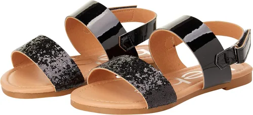 Vista 4 de bebe Sandalias para Niñas - Sandalias para Niñas Grandes y Niñas Pequenas con Correas de Cuero Duradero y Lentejuelas, Zapatos de Vestir de Verano