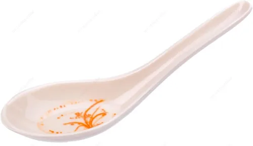 Vista 3 de M.V. Trading M7003BBV Soba de melamina asiática, cucharas de arroz/cuchara china de sopa Won Ton, bambú azul, 0.75 onzas, 5-5/8 pulgadas de largo x