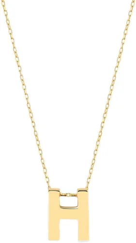 Vista 11 de Gelin 10K Solid Gold Initial Necklace for Women (A to Z All Letters)