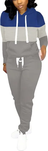 Vista 2 de Nimsruc Trajes de dos piezas para mujer trajes de correr casuales