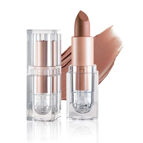 Vista 14 de IONSGAKO Lápiz labial mate nude aterciopelado, brillo de labios, no se decolora, no se pega a la copa, lápiz labial color nude, tinte de labios