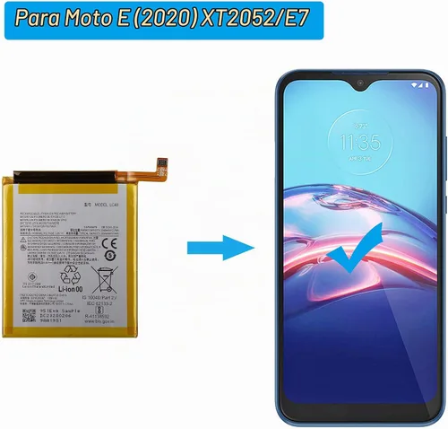 Vista 5 de Batería de repuesto LC40 compatible con Moto E (2020) XT2052 / E7 con herramientas 3550mah