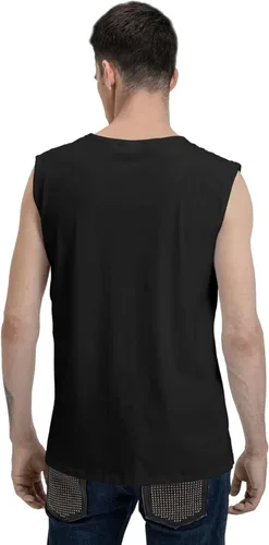 Vista 5 de DRFTGV Camisetas sin mangas para hombre, camisetas sin mangas para entrenamiento, gimnasio, camiseta muscular, color negro