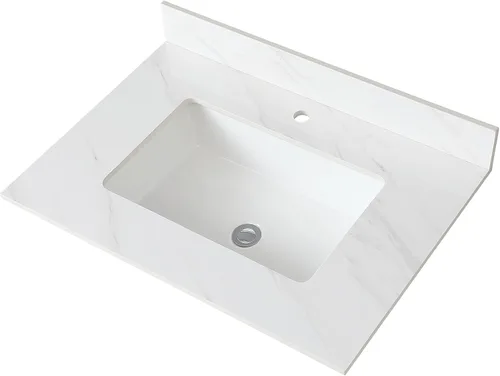 Vista 6 de Salpicaduras laterales para fregadero de baño de 22 x 4 pulgadas, tamaño universal para lavabo de baño, salpicaduras laterales de piedra