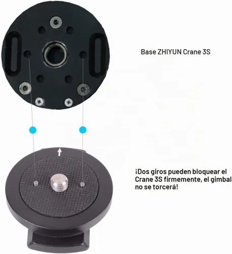 Vista 3 de Anillo de mano universal para grúa 3S, DF DIGITALFOTO Magic Ring Rig compatible con DJI Ronin S/SC, ZHIYUN Crane 2/2S Weebill Lab para chaleco