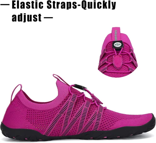 Vista 5 de Kararao Water Shoes for Women Men, Adult Quick Drying Aqua Sneakers with Draining Hole, Lightweight Non Slip Beach Swim Pool Fishing River Sand Yoga