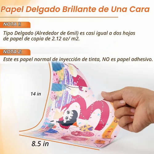 Vista 2 de Koala - Papel de inyección de tinta fino brillante de 8.5 x 14 pulgadas, 100 hojas de 30 libras