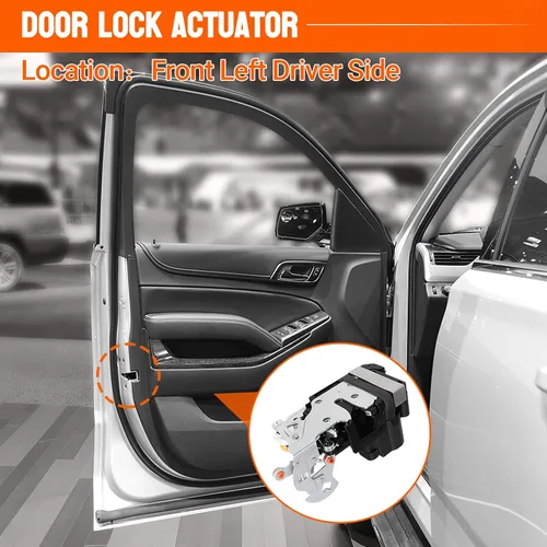 Vista 5 de Actuador de Bloqueo de Puerta - Delantero Izquierdo Lado del Conductor - Compatible con 2001-2007 Cadillac Escalade Chevy Avalanche, Silverado