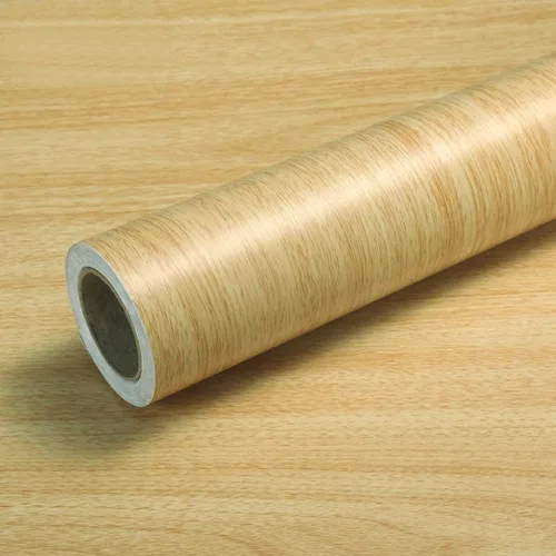 Vista 2 de Papel de contacto de grano de madera, película autoadhesiva para despegar y pegar, para gabinetes, estantes, cajones, madera de arce sintética