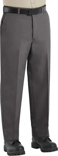 Vista 2 de Red Kap Pantalón de trabajo de mezcla de sarga, con ajuste tradicional, que no se arruga Negro