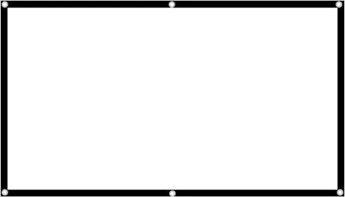 Vista 8 de Pantalla de proyección 16:9, pantalla de proyector plegable portátil Pantalla de proyector HD profesional para (100 pulgadas)