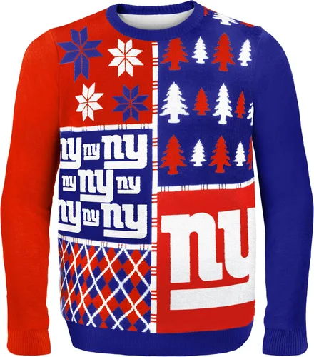 Vista 7 de FOCO NFL Unisex-Adult NFL Busy Block Ugly Sweater