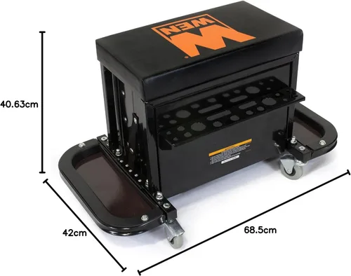 Vista 5 de WEN GG1350 - Asiento de cofre con herramienta de balanceo para garaje con capacidad de 350 libras