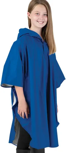 Vista 5 de Charles River Apparel Kid's Youth Pacific Poncho Outerwear Negro
