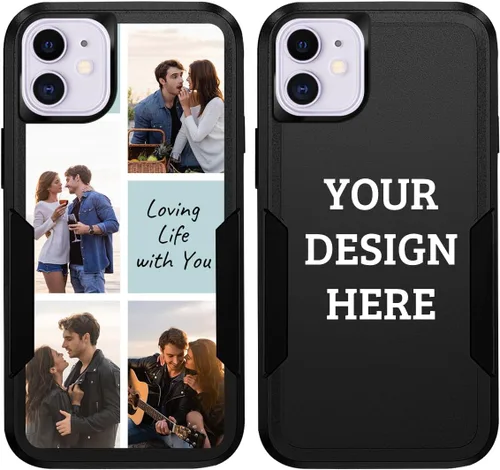 Vista 10 de Fundas de teléfono personalizadas con múltiples imágenes para iPhone 11 Pro Max, imágenes personalizadas, protección contra caídas, cuerpo completo