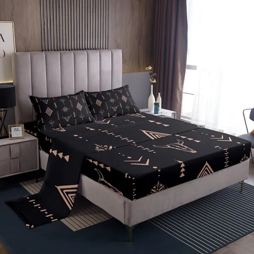 Vista 31 de Erosebridal Highland Cow - Juego de sábanas de tamaño individual con diseño de rosas para niños, niñas, adolescentes, adultos, animales salvajes