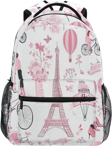 Vista 15 de Mochila negra del Día de los Muertos con patrón de calavera para adultos, mochila escolar casual, bolsa universitaria de viaje, con cremallera