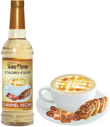 Vista 6 de Jordan's Skinny Syrups - Jarabes de café sin azúcar, sabor a especias de calabaza y nuez caramelo, sabor cero calorías para bebidas y alimentos, sin