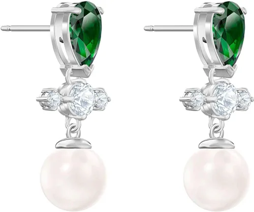 Vista 2 de Swarovski Perfection Drop - Pendientes con piercing, color oscuro, multicolor, talla única