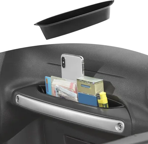 Vista 12 de RT-TCZ Para Wrangler JK Grab Tray Pasajero Manija Caja de Almacenamiento Organizador para Jeep Wrangler JK JKU 2007-2010 Negro