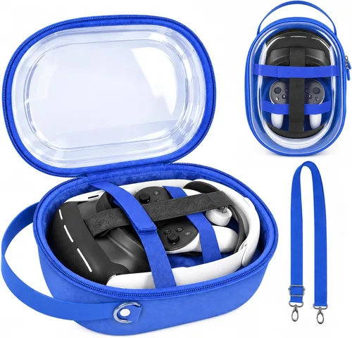 Vista 16 de Comecase - Funda rígida para auriculares Meta Quest 3S/3/Quest 2, color negro Pre-Cut Foam Fits Without Trimming, Stores Headset, Controllers and