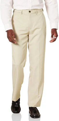Vista 16 de Amazon Essentials - Pantalón de vestir de corte clásico, con cintura expandible y sin pinzas para hombre
