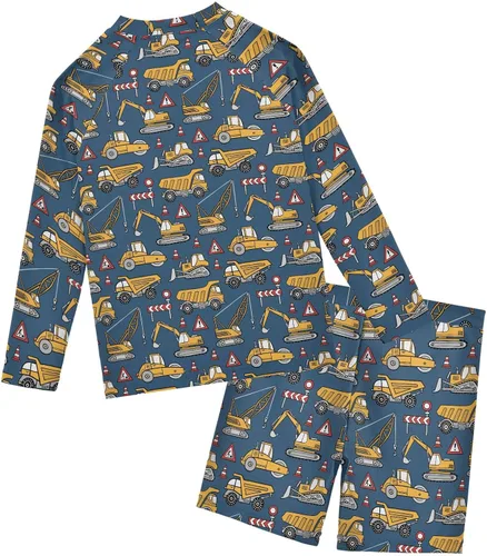 Vista 3 de Dragon Tiger - Traje de baño de manga larga para niños, camiseta de natación y traje de baño de manga larga 3-10T