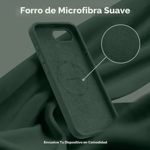 Vista 7 de GolbinBox - Funda magnética para iPhone 17e/16e, funda de silicona, color Verde militar