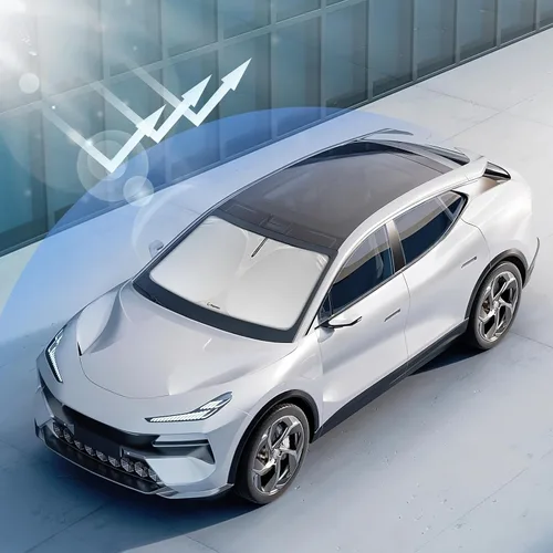 Vista 7 de Magnelex - Parasol para parabrisas para Tesla Model 3 y Model Y 2017-2026, parasol plegable para ventana de automóvil, cubierta de visera térmica