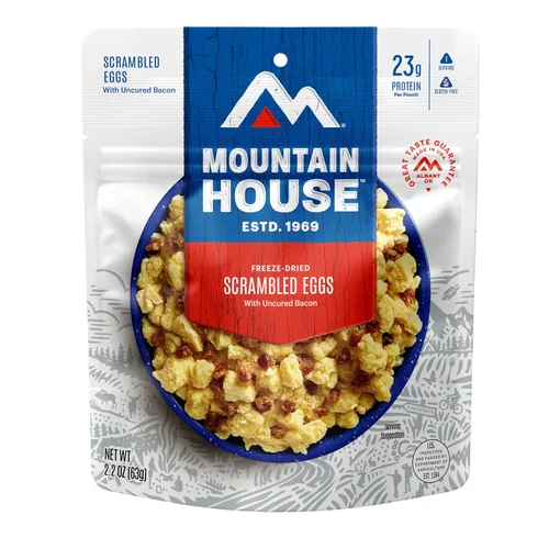 Vista 18 de Mountain House granola con leche y arándanos Comida liofilizada para mochileros y camping Pack de 6