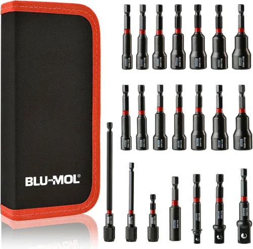 Vista 10 de Disston BLU-MOL Xtreme - Juego de brocas (115 piezas, 17 tamaños redondos y hexagonales) E0100504