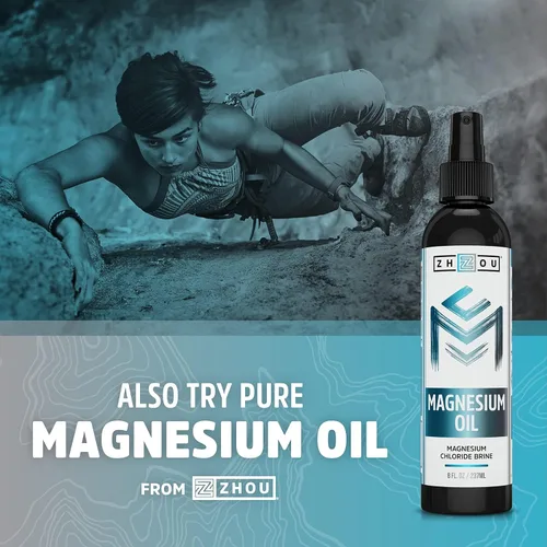 Vista 5 de Zhou Glicinato de magnesio – Suplemento puro de glicenato Mag para hombres y mujeres, ayuda natural para dormir, apoyo a la salud cardíaca