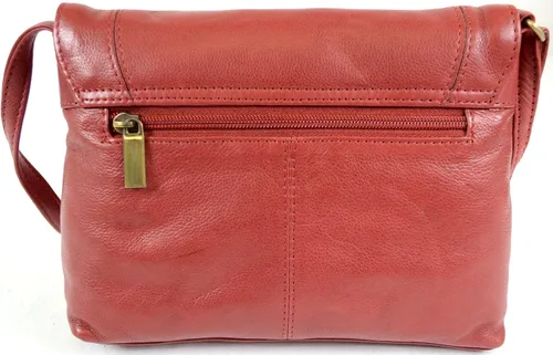 Vista 2 de Bolso bandolera de piel suave de alta calidad para mujer