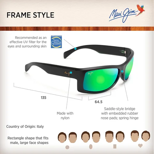 Vista 6 de Maui Jim Gafas de sol polarizadas Equator para hombre y mujer