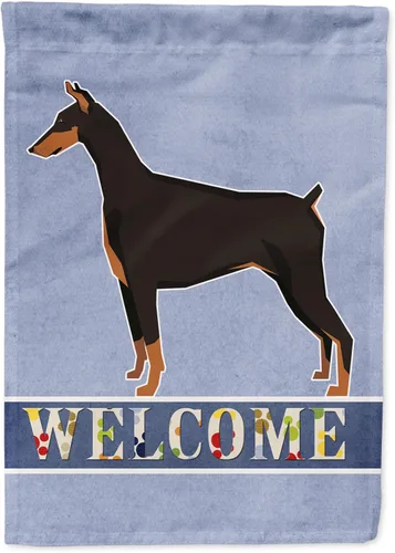 Vista 69 de Caroline's Treasures CK3704GF Bandera de jardín de bienvenida de Akita Shepherd Black and Tan - Bandera decorativa para patio exterior, patio