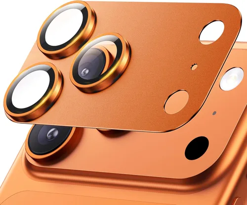 Vista 7 de Hoerrye para iPhone 16 Pro Max/iPhone 16 Pro Protector de Lente de Cámara - [1:1 Mantiene el Diseño Original de la Lente y 10X a prueba de roturas]