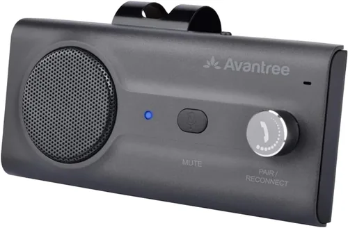 Vista 8 de Avantree CK11 Bluetooth 5.0 Kit de teléfono celular manos libres, altavoz fuerte de 3 W, asistente Siri, encendido automático de movimiento, perilla