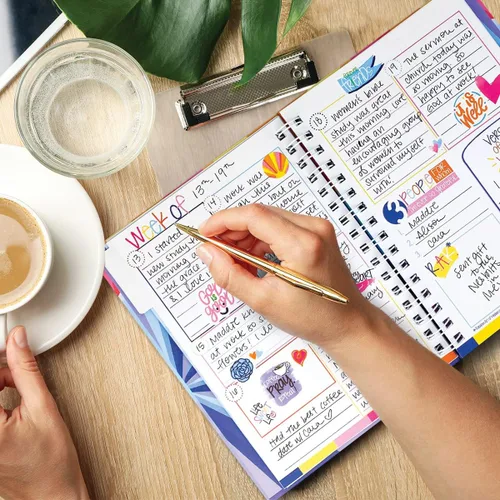 Vista 3 de Diario de gratitud basado en la fe con versículos de las Escrituras y citas inspiradoras, diario inspirador diario sin fecha de 52 semanas