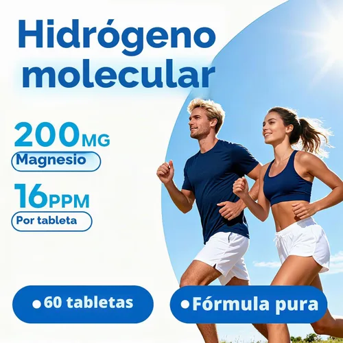 Vista 7 de Tabletas de agua de hidrógeno - Tableta de hidrógeno molecular de 16 PPM - 200 mg de magnesio - Tabletas de hidrógeno de disolución rápida para agua