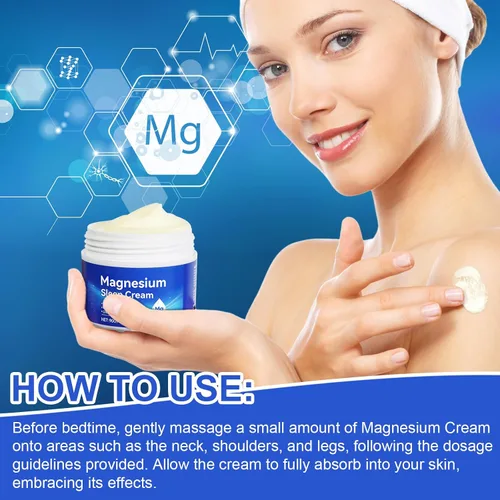 Vista 7 de Aceite de magnesio para pies, crema tópica de magnesio, alta concentración Zechstein genuino, 1 paquete