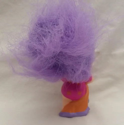 Vista 5 de Magic Troll Babie, púrpura sujetar el pelo a la izquierda en la boca