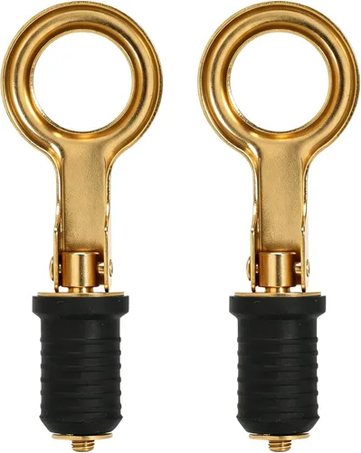 Vista 8 de Tapón de goma con mango a presión, tapón de drenaje de barco, con mango de latón/acero inoxidable, accesorios para barcos