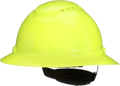 Vista 10 de 3M Hard Hat SecureFit H-800 Series Casco de seguridad estilo ala completa con sensor Uvicator, suspensión de trinquete de difusión de presión de 4