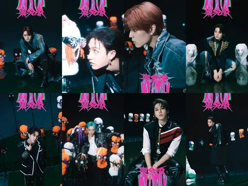 Vista 7 de Stray Kids -Star Rock-Star 8th Mini Album Standard 2 Versión SET CD+1p Panorama Mini Póster en Paquete+60p PhotoBook+1p PhotoCard+1p Unidad