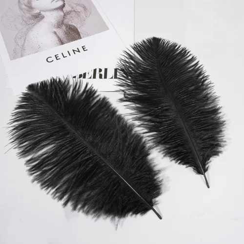 Vista 3 de Shekyeon - Plumas de avestruz (20 unidades, 7.9-9.8 in, 20 unidades)
