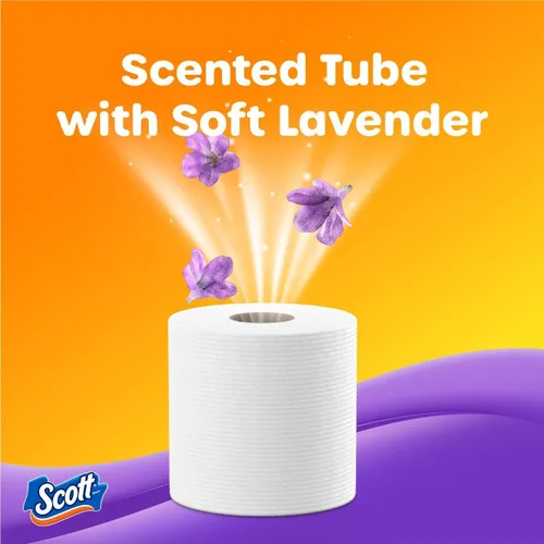 Vista 3 de Scott ComfortPlus - Papel higiénico perfumado, 12 rollos, 310 hojas por rollo